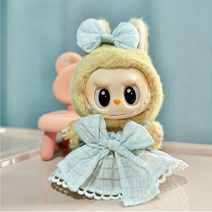 Clothing] Labubu Clothes with PVC Face Pendant, Labubu Sitting Party Series Doll Clothing