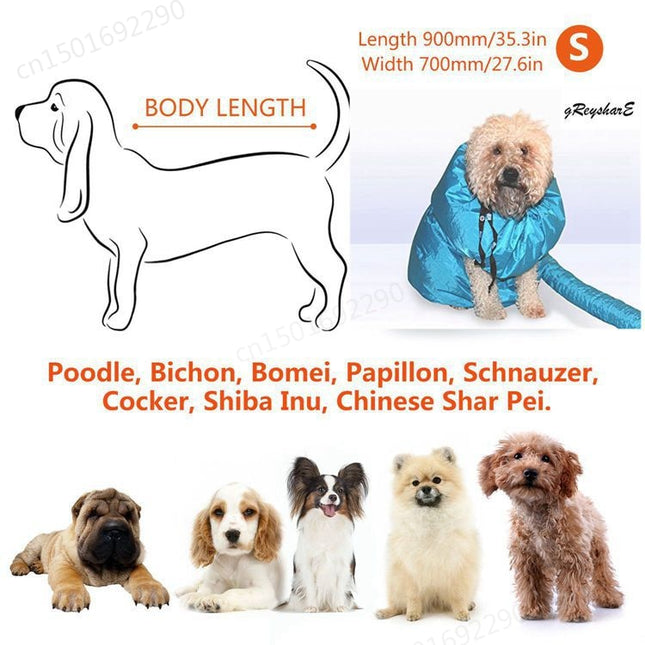 Hot Dog Dryer Makes Dog Drying Fast and Easy After A Bath S M L Size for Small Large Dogs