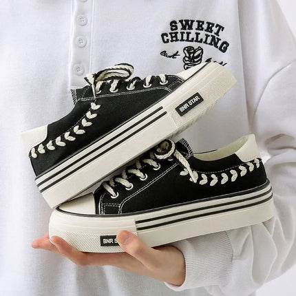 Women Outdoor Trainers Platform Canvas Shoes