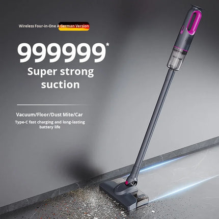 Vacuum Cleaner Strong Suction Handheld Stick Vacuums Small Cat Hair Sweeper Moisture-Absorbing