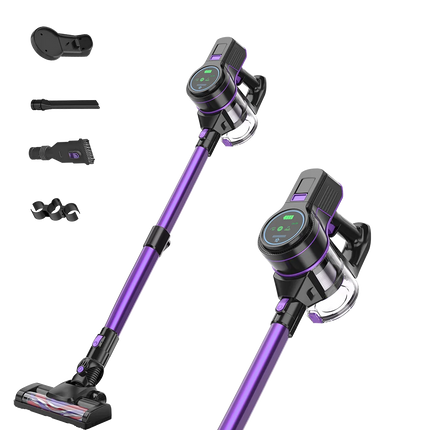 Brushless Motor Stick Wireless Vacuum Cleaner Touchscreen Four-speed Modes Adjustable