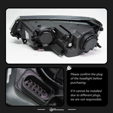 Car Light for VW Touareg LED Headlight 2011-2015 Headlights Touareg DRL Turn Signal High Beam Angel Eye Accessories