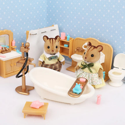 Forest Animal Family Dollhouse Furniture 1/12 Miniature Toys Girl Dolls Accessories