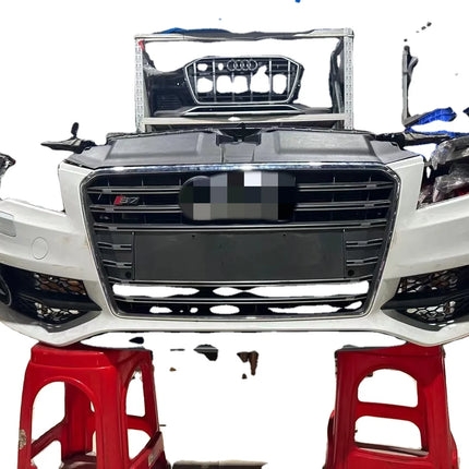 Carbon ABS Bodykit for Audi A7 RS7 S7 Front Bumper Assembly Plastic Front Face 11-17 Model A7 Car Parts