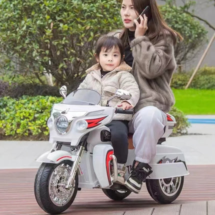 Kids Electric Scooter 12V for Kids Scooter for Kids with Key Start/ 3 Wheels Headlight/ Storage Box