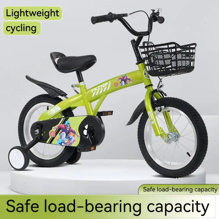16 inch sporty kids Scooter with training wheels and stand Adjustable saddle tall Height
