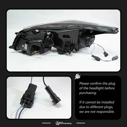 Honda Accord LED Headlight 2008-2013 Headlights Accord DRL Turn Signal High Beam Angel Eye Accessories