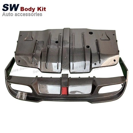 Carbon Fiber Rear Bumper for Mercedes-Benz W205 C-Class C63 Car Rear Bumper Diffuser Rear Side Splitters Car Parts