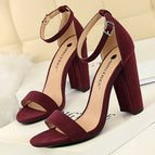 Suede winered-9.5cm / 39