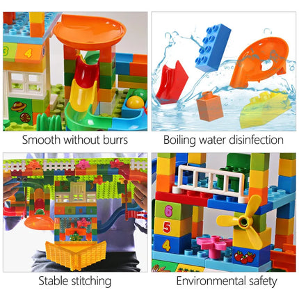 Compatible City House Big Size Slide Building Blocks Castle Brick Toys For Children