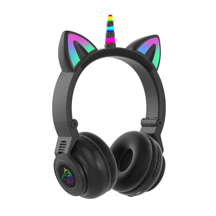 Wireless Earbuds TWS Headphones Stereo Sound Earphones Girls Cat Ear Headset Low Latency Jst