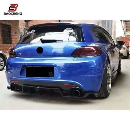 For Volkswagen 08-14 Scirocco R MK3 Factory Price Body Parts High Quality Karztec Style Carbon Fiber Rear Lip Rear Diffuser