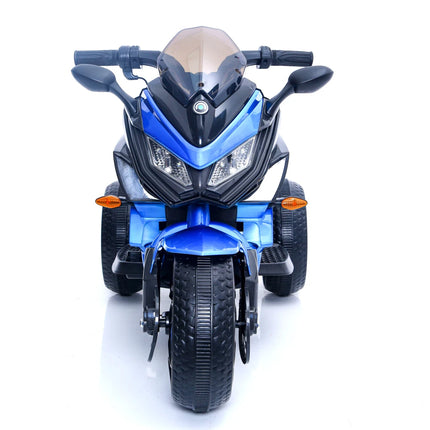 3-Wheels 12 V Kids Motorcycle Ride-On Motorcycle with PU seat Training  Wheels/manual throttle/ drive by hand /Lighting wheels