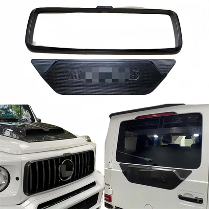 G800 Dry Carbon Fiber Rear Door Panel Front Grille Frame for Mercedes G Class W464 W465 2019-2025 G500 G350 G400D G63