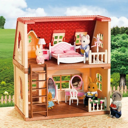 Simulation Kitchen Forest Family Small House Double Three- Story Villa Reindeer  Animal