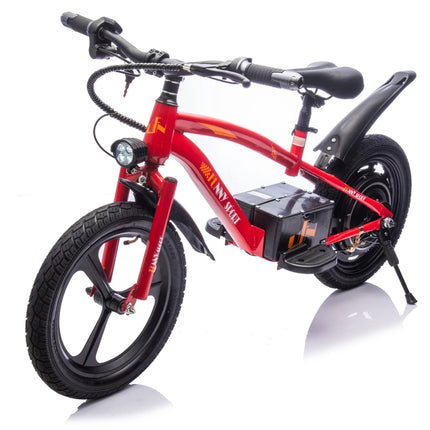 24V Kids Ride on Electric Scooter,300W Super Power Motor,Max Speed 12.43MPH,16in Wheels,Power