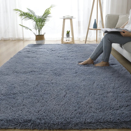Grey Living Room Large Carpet Hall Coffee Table Floor Mat 160x230 Children's room Bedroom Long Hair