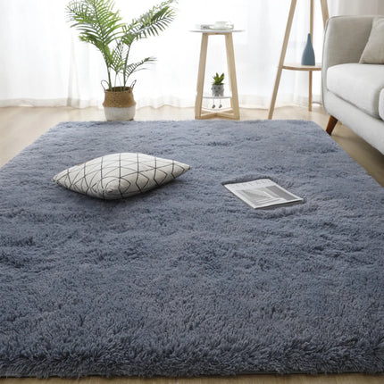 Grey Living Room Large Carpet Hall Coffee Table Floor Mat 160x230 Children's room Bedroom Long Hair
