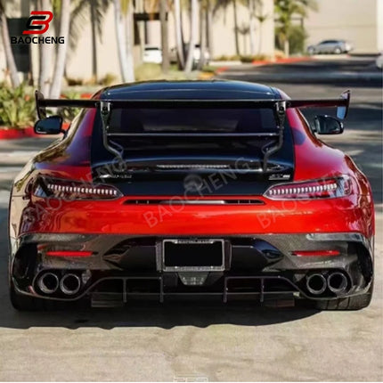 AMG Style Carbon Fiber Rear Wing Spoiler for Mercedes-Benz AMG GT GTC GTS 2015-2018 Body Kit Retrofit