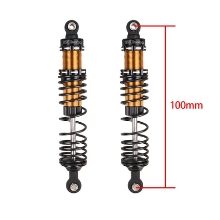 KYX 90mm Adjustable Front Rear Metal Shock Absorber Universal 1/10 RC Crawler DIY Modified Car Parts FORD Accessories Unisex