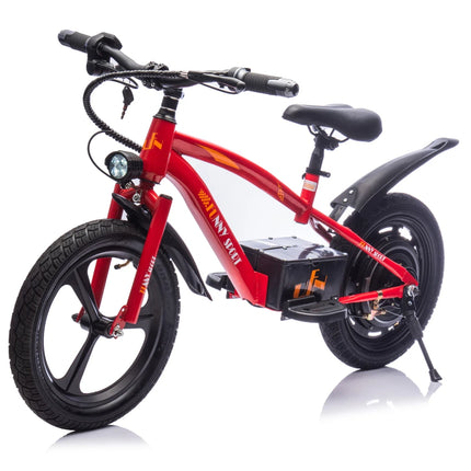 24V Kids Ride on Electric Scooter,300W Super Power Motor,Max Speed 12.43MPH,16in Wheels,Power
