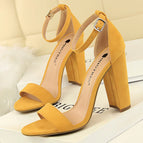 Suede yellow-9.5cm / 35