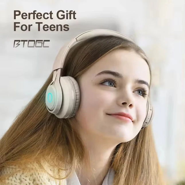 Cool Earcups Bt06C Wireless Gaming Headset with Microphone USB Rgb Lighting Effect