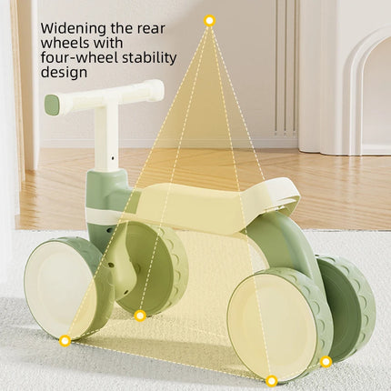Mini Wide Four Wheel Plastic Children's Car Ergonomically Designed for 0-3 Months Kids