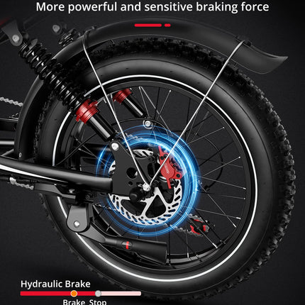 S8 Electric Bike 2000W Powerful Motor 48V 25AH 20 Inch Fat TireCity Bike for Adult Commuting Urban E Bikes