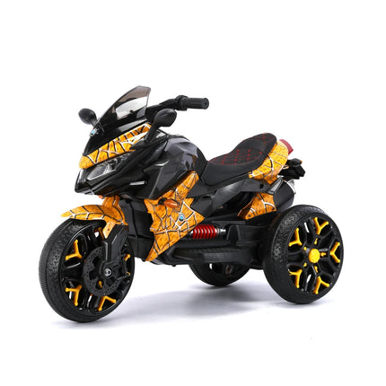 Kids Electric Scooter Ride-On Scooter 3-Wheels Rechargeable 12 V with PU Seat/manual Throttle/ Drive by Hand