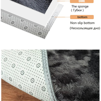 carpet living room Decoration Children bedroom carpet Fluffy Mat for hallway Non-slip Hair Rugs