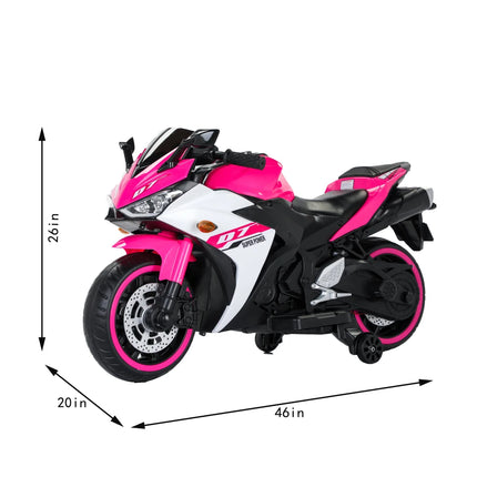 12 V Kids Toys Scooter/Kids Electric Car for Boys Girls with Training Wheels/manual Throttle/ Drive by