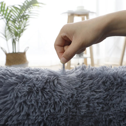 Grey Living Room Large Carpet Hall Coffee Table Floor Mat 160x230 Children's room Bedroom Long Hair