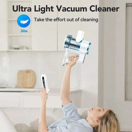 Vacuum Cleaner, 23Kpa Vacuum Cleaner with Rechargeable Battery, Household Vacuum