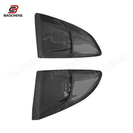 Dry Carbon Fiber Side Window Air Outlet for Porsche 981/718 Car Body Parts Rear Window Shutter Trim Cover