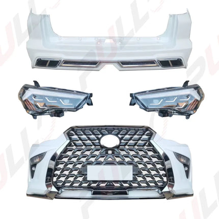 Popular Hot Sale Newest for 4 Runner 2010-2021 Upgrade to Lexus Style with Front and Rear Bumper and Grille Headlight