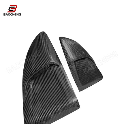 Dry Carbon Fiber Side Window Air Outlet for Porsche 981/718 Car Body Parts Rear Window Shutter Trim Cover