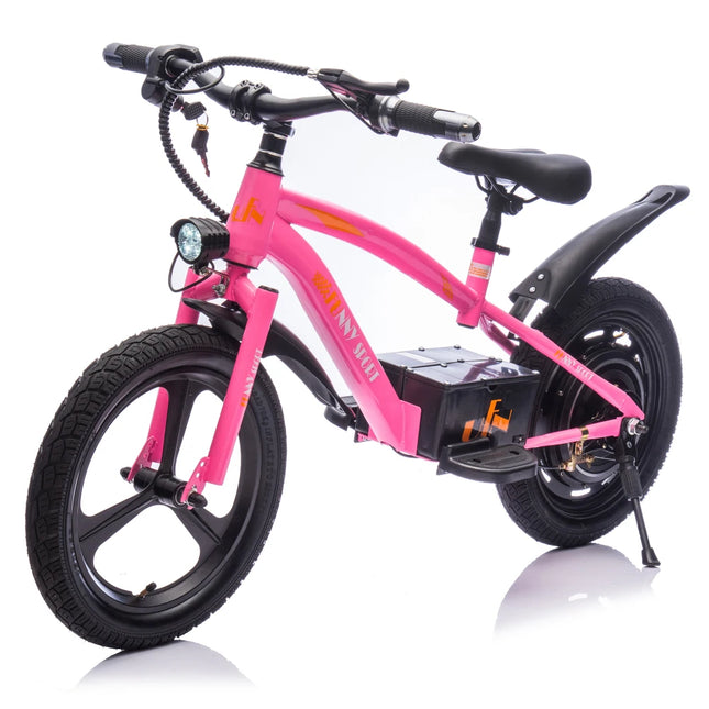 24V Kids Ride on Electric Scooter,300W Super Power Motor,Max Speed 12.43MPH,16in Wheels,Power