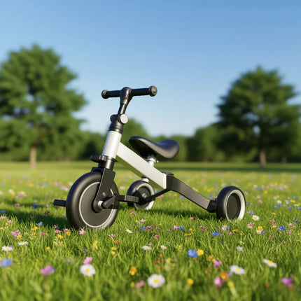 ELE-GATE Kids' Balance Bike Tricycle With 3 Wheels For Ages 2-3Y, Plastic Frame, Unisex Design, Outdoor Ride-On Toy,