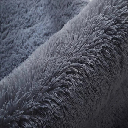 Grey Living Room Large Carpet Hall Coffee Table Floor Mat 160x230 Children's room Bedroom Long Hair