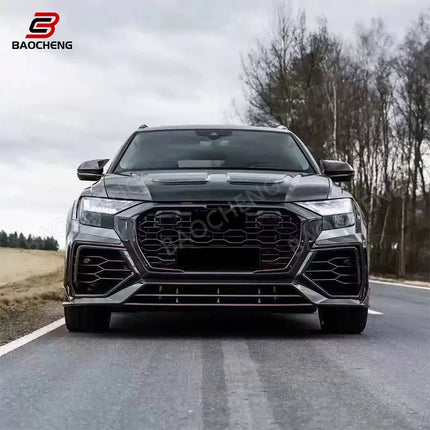 MSY STYLE DRY CARBON FIBER CAR HOOD for AUDI Q8 SQ8 2018-2021HIGH QUALITY ENGINE HOOD BONNET COVER BODY KIT