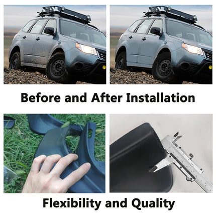 4Pcs Set Car Mudguards For Toyota Corolla Altis 2004-2018 Front Rear Fender Mud Flaps Splash Guards PVC Automotive Accessories