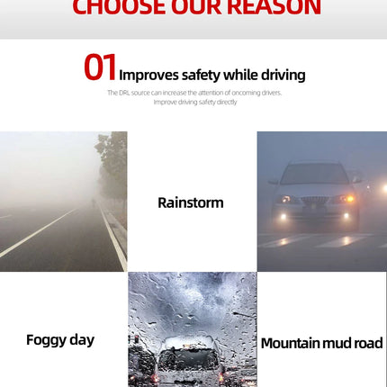 Car LED DRL Daytime Running Light Yellow Turn Signal 12V Fog Lamp Decoration Bumper Light For Toyota Corolla 2019 2020 2021 2022