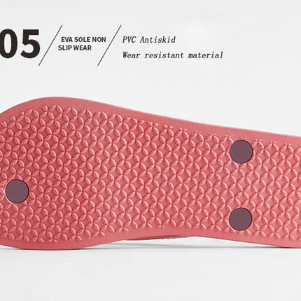 EOFK Women Slippers Beach Summer Flip Flops Fashion Designer Ladies Purple Home Female Slides