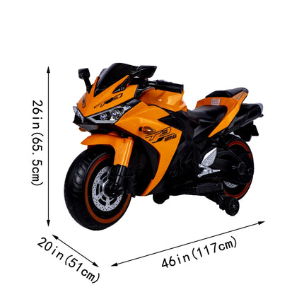 Electric Scooter/ 12 V Toys Kids Electric Scooter Boys Girls with Training Wheels/manual Throttle