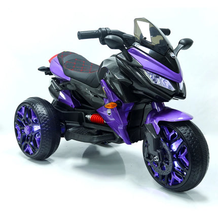 Battery Powered Scooter 3-Wheels 12 V Kids Ride on Scooter Training Wheels/manual Throttle/ Drive by Hand