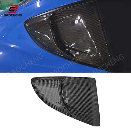 Dry Carbon Fiber Side Window Air Outlet for Porsche 981/718 Car Body Parts Rear Window Shutter Trim Cover