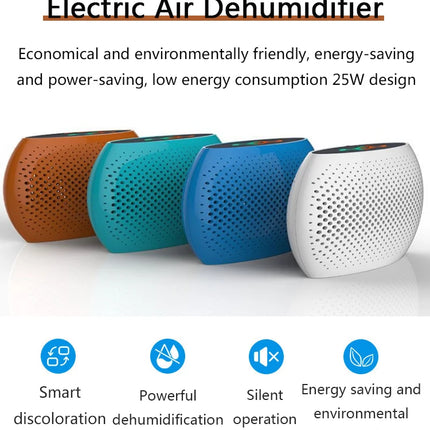Mini Electric Dehumidifier Air Purifier Renewable Recycling Moisture Absorbent Practical Air Dryer For Cupboard Wardrobe 250ml
