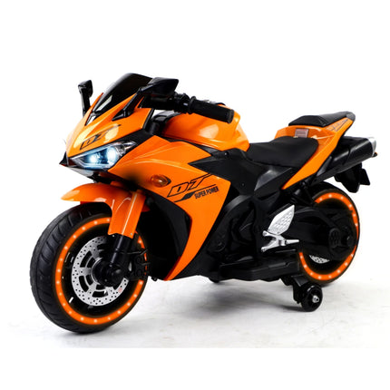 12V motorcycle for kids Boys Girls 12v7ah kids motorcycle with Training Wheels/manual throttle/ drive by hand