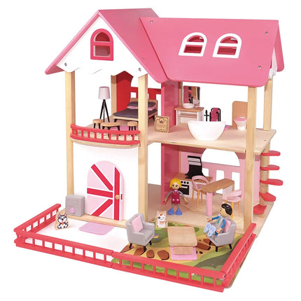 Toys for Children Diy Doll House Casa Miniature Dollhouse With Furniture